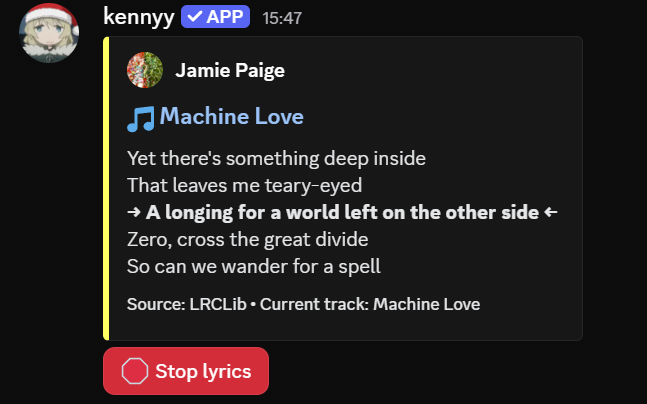 Lyrics Interface